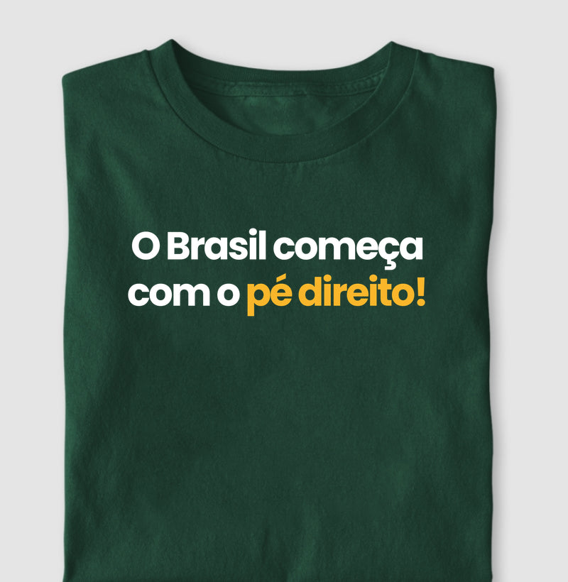 Camiseta – O Brasil Começa com o Pé Direito