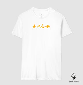 Camiseta em Algodão Peruano – Pé Direito.