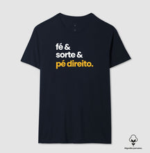 Camiseta em Algodão Peruano – Fé e Sorte
