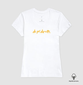 Camiseta em Algodão Peruano – Pé Direito.