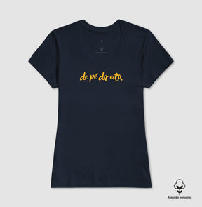 Camiseta em Algodão Peruano – Pé Direito.