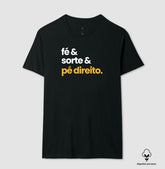 Camiseta em Algodão Peruano – Fé e Sorte