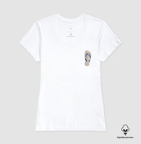 Camiseta em Algodão Peruano – Chinelo Direito